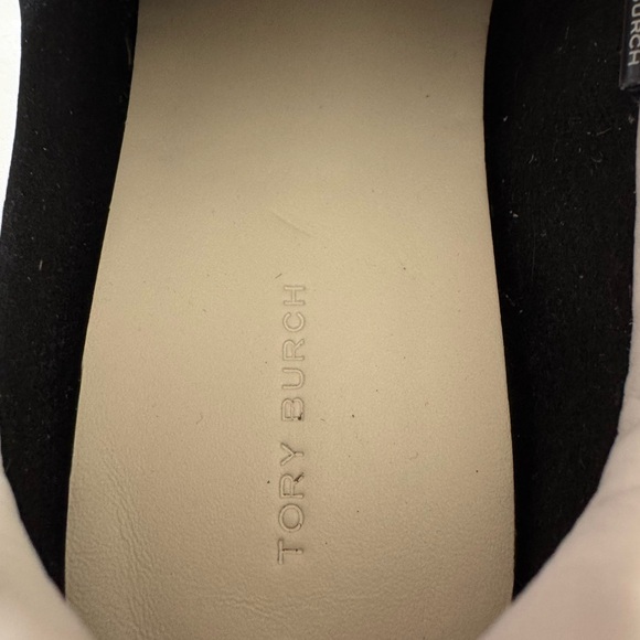 Tory Burch Field Sneakers Navy T Monogram Calf Leather Size 7 Dust bag box - Picture 7 of 11